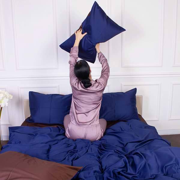 Фото - Комплект постільної білизни MirSon King Size 0211+4052 Azure 220х240 (2200001169623)