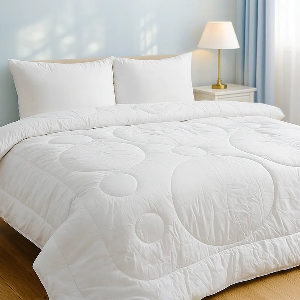 Фото - Одеяло зимнее двуспальное MirSon EcoSilk №1302 Bianco 172x205 см (2200001529731)