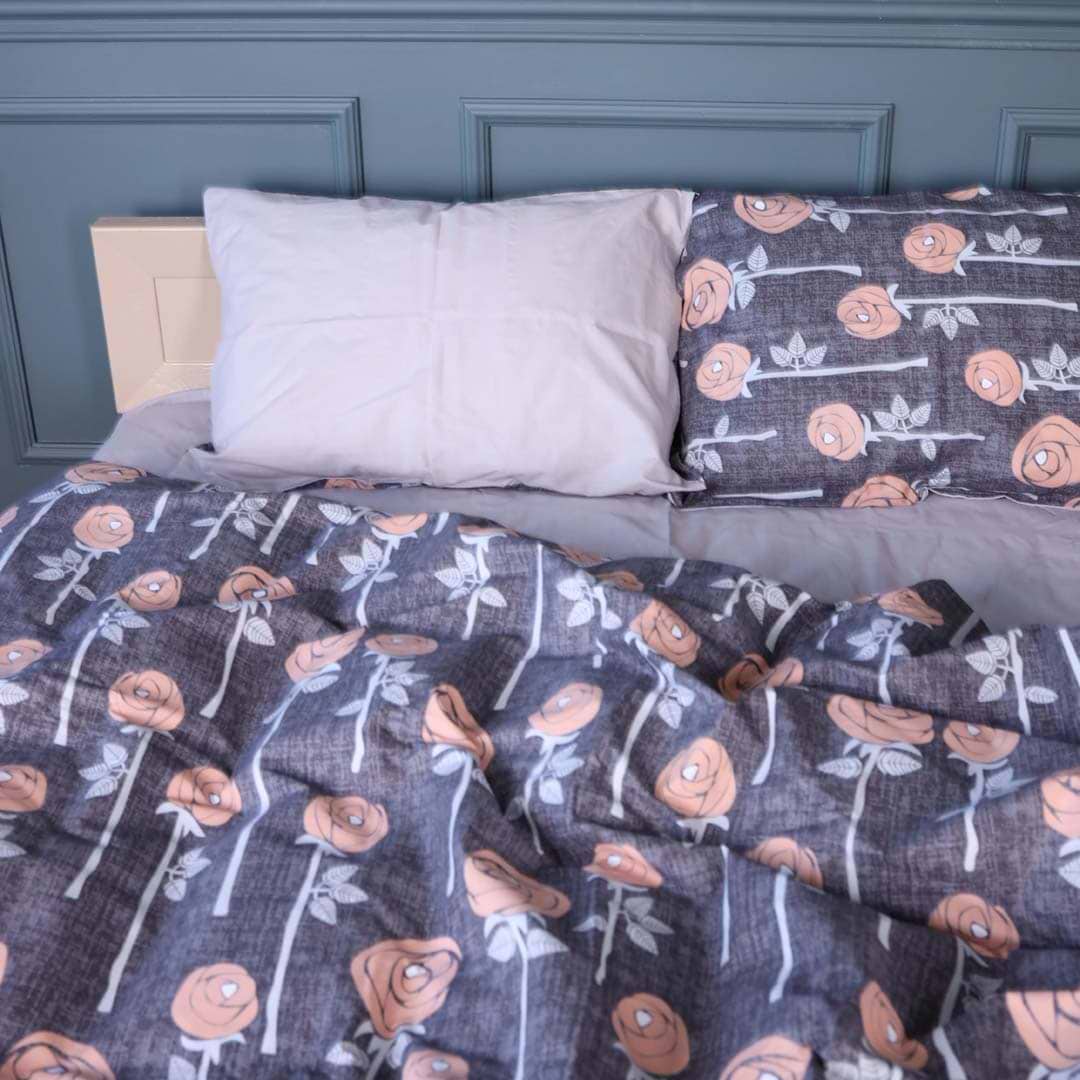 Комплект постільної білизни дитячий MirSon Бязь 17-0706 Silver Petals 110х140 (2200010619089)