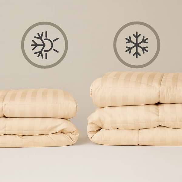 Фото - Одеяло зимнее двуспальное евро MirSon пуховое Carmela 035 200x220 см (2200000003720)