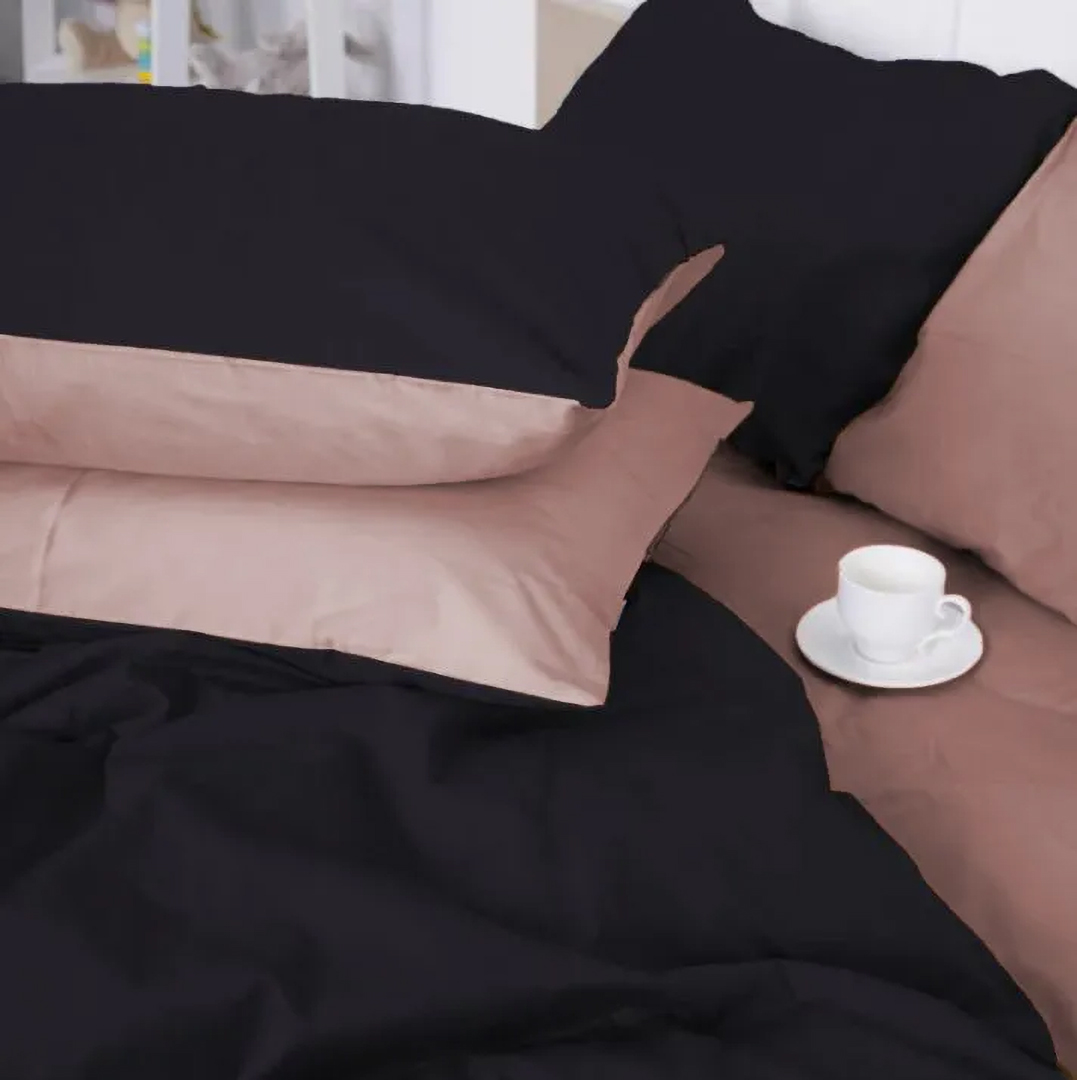 Комплект постільної білизни MirSon Dark Coffee 0165+0055 143х210 (2200000689139)