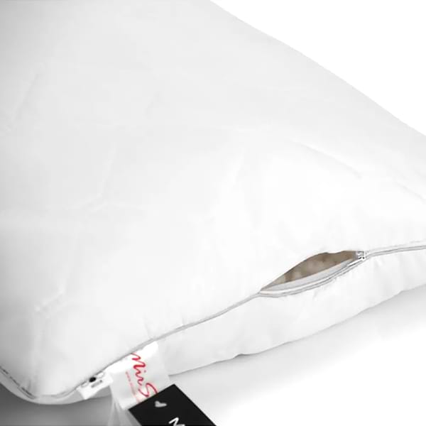 Фото - Подушка стандартна MirSon шовкова Eco Silver 0546 Середня 50х70 см (2200000393449)