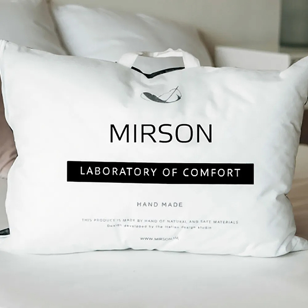 Фото - Подушка стандартна MirSon шовкова Eco Silver 0546 Середня 50х70 см (2200000393449)