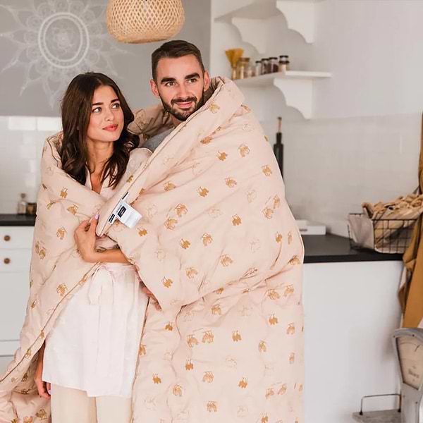 Фото - Одеяло летнее двуспальное евро MirSon Gold Camel Hand Made 173 220x240 см (2200000460721)