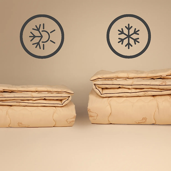 Фото - Одеяло летнее двуспальное евро MirSon Gold Camel Hand Made 173 220x240 см (2200000460721)