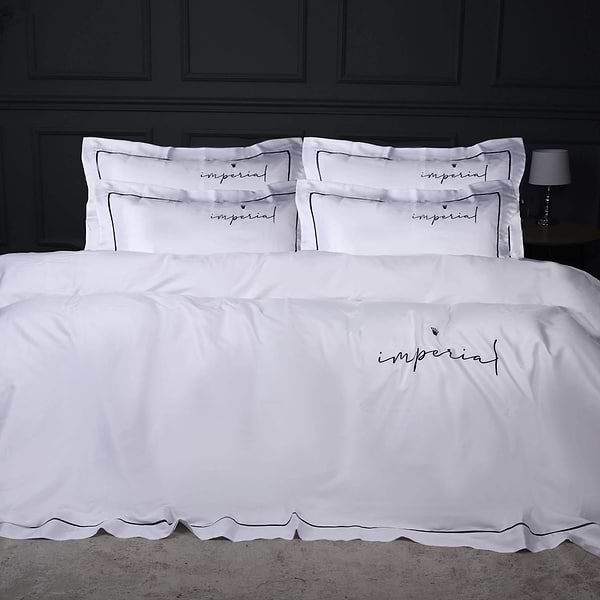 Фото - Комплект постільної білизни MirSon Imperial Tencel №01 White 200х220 см (2200010753257)