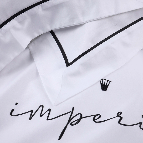 Фото - Комплект постільної білизни MirSon Imperial Tencel №01 White 200х220 см (2200010753257)
