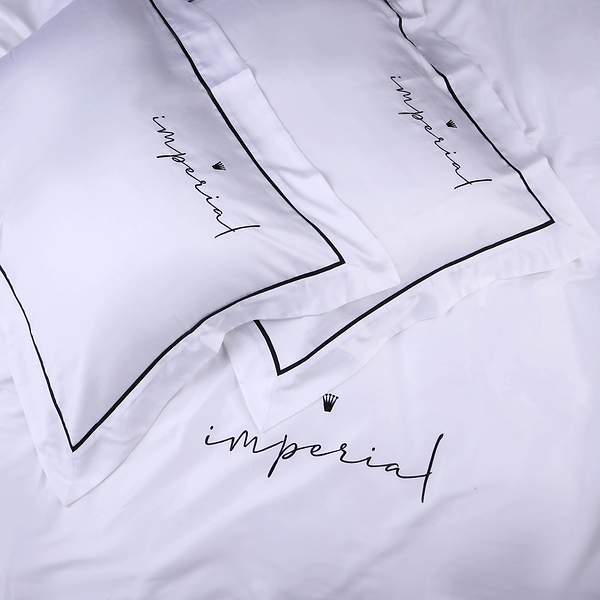 Фото - Комплект постільної білизни MirSon Imperial Tencel №01 White 200х220 см (2200010753257)