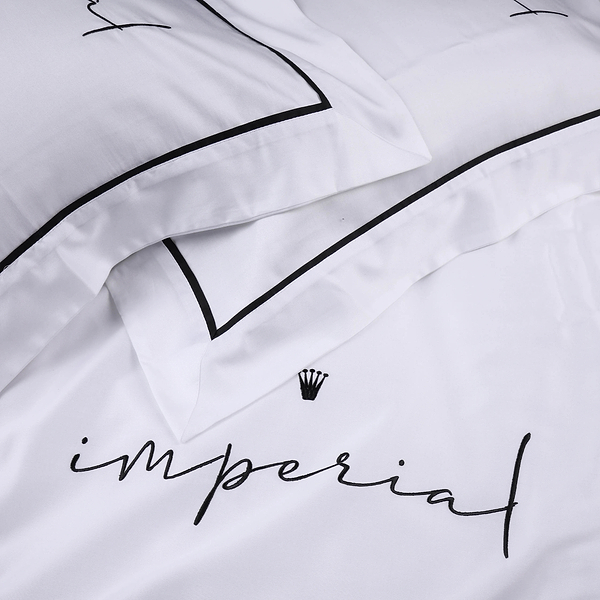 Фото - Комплект постільної білизни MirSon Imperial Tencel №01 White 200х220 см (2200010753257)