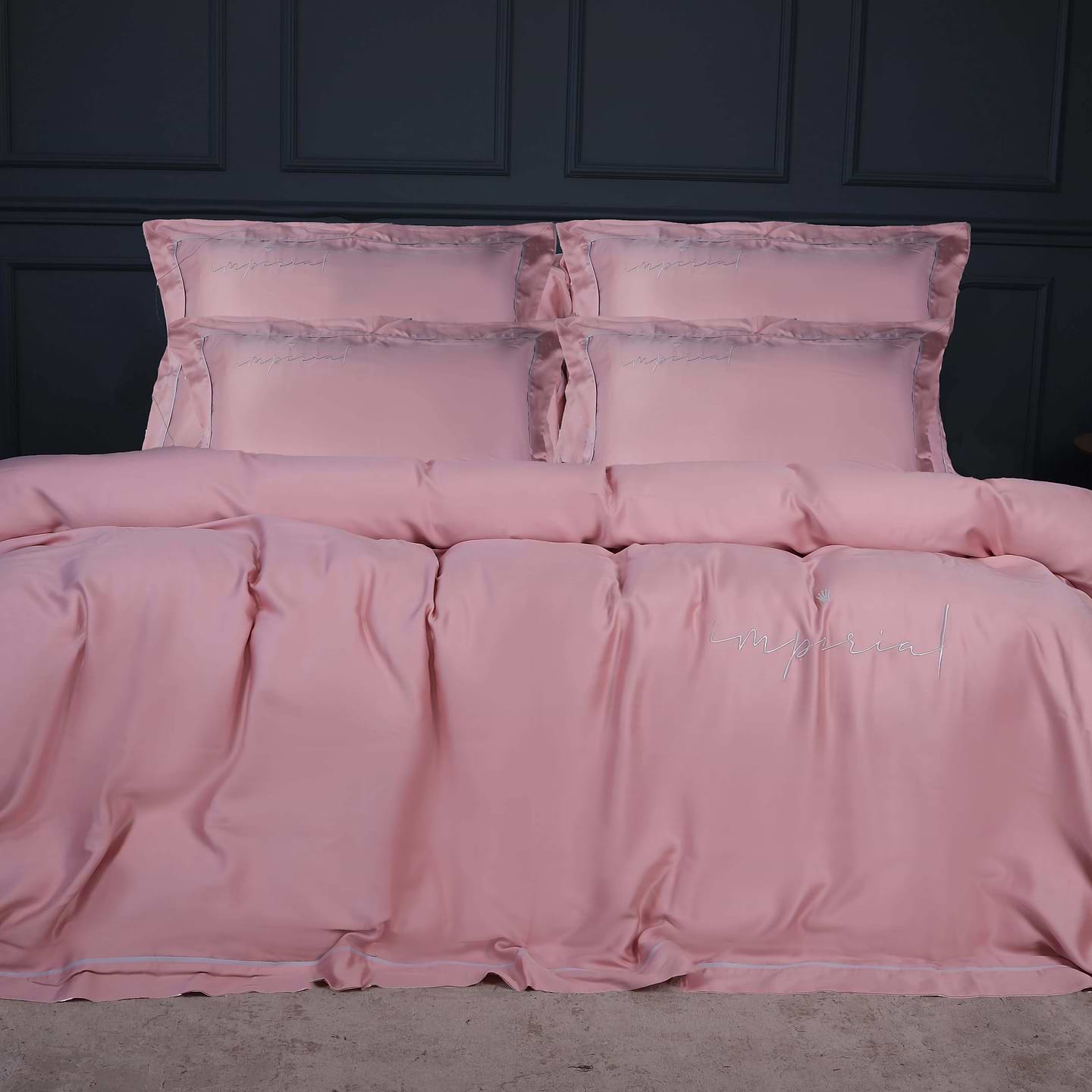 Комплект постільної білизни MirSon Imperial Tencel №02 Pink 143х210 см (2200010753301)