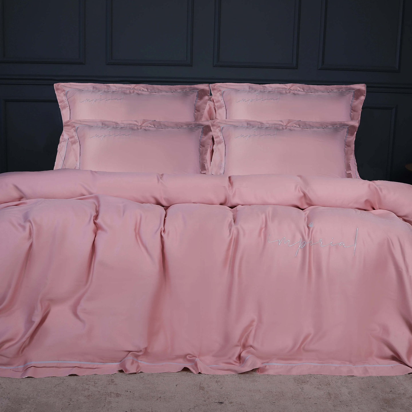 Комплект постільної білизни MirSon Imperial Tencel №02 Pink 2x143x210 см (2200010753363)