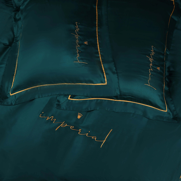 Фото - Комплект постільної білизни MirSon Imperial Tencel №07 Emerald 200х220 см (2200010755756)