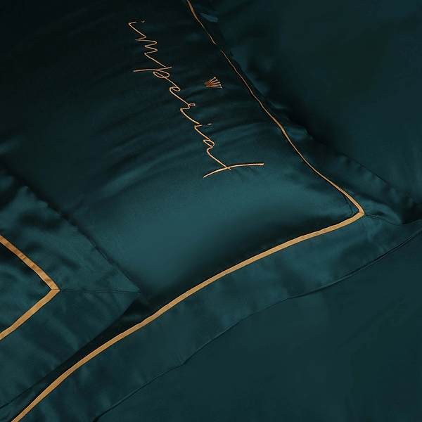 Фото - Комплект постільної білизни MirSon Imperial Tencel №07 Emerald 200х220 см (2200010755756)