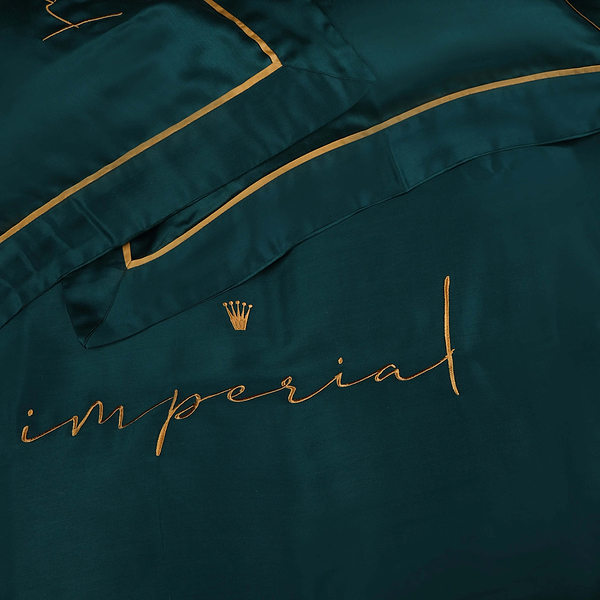 Фото - Комплект постільної білизни MirSon Imperial Tencel №07 Emerald 200х220 см (2200010755756)