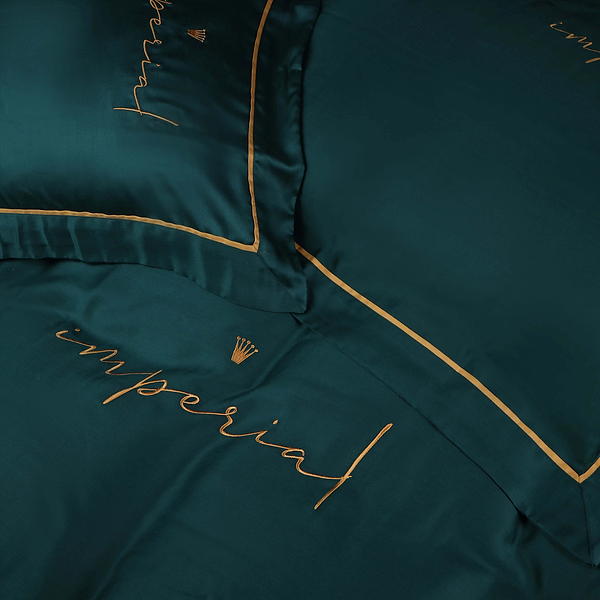 Фото - Комплект постільної білизни MirSon Imperial Tencel №07 Emerald 200х220 см (2200010755756)