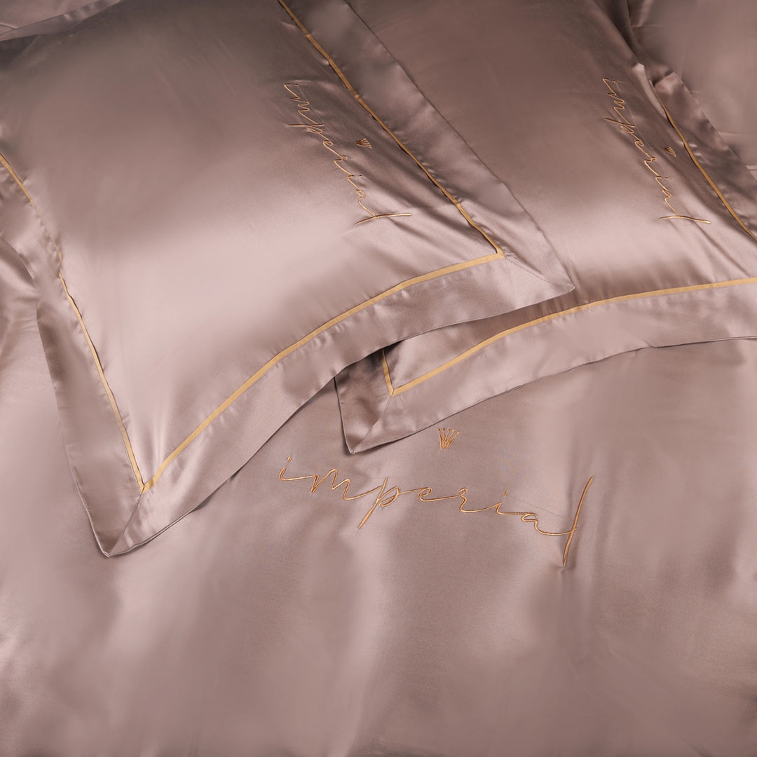 Комплект постельного белья MirSon Imperial Tencel №08 Beige 2x143x210 см (2200010756258)