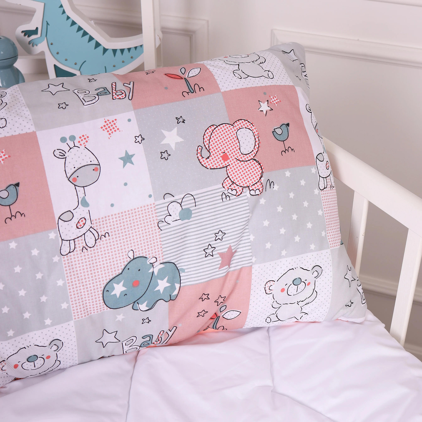 Подушка стандартна MirSon Kids Time 20-0028 Little girl Teddy EcoSilk 40х60 см (2200009668968)