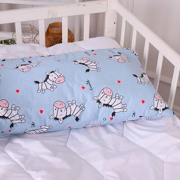 Фото - Подушка стандартна MirSon Kids Time 20-0037 Cute blue zebra EcoSilk 50х70 см (2200009669248)