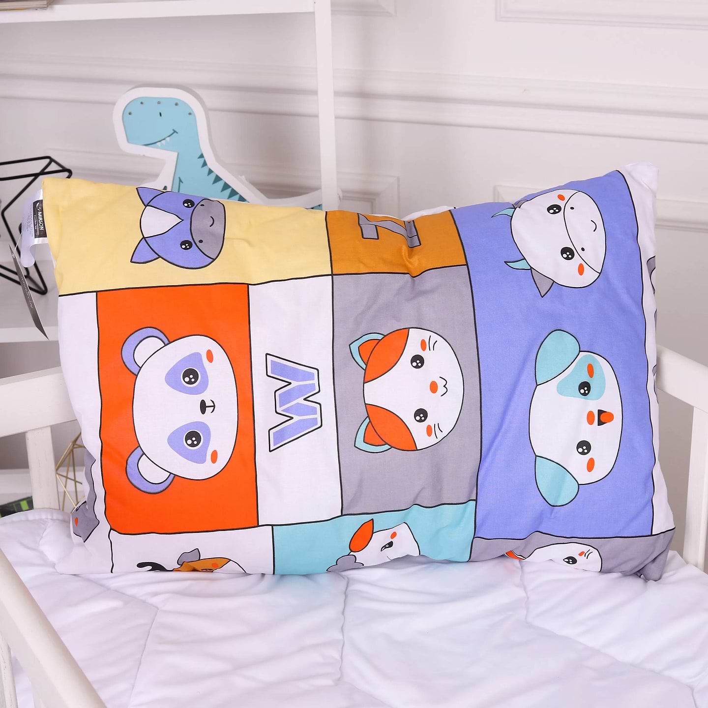 Подушка стандартна MirSon Kids Time 20-0039 Zoo alphabet EcoSilk 50х70 см (2200009669309)