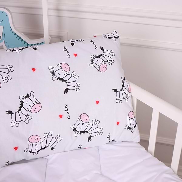 Фото - Подушка стандартна MirSon Kids Time 20-0040 Cute white zebra EcoSilk 50х70 см (2200009669330)