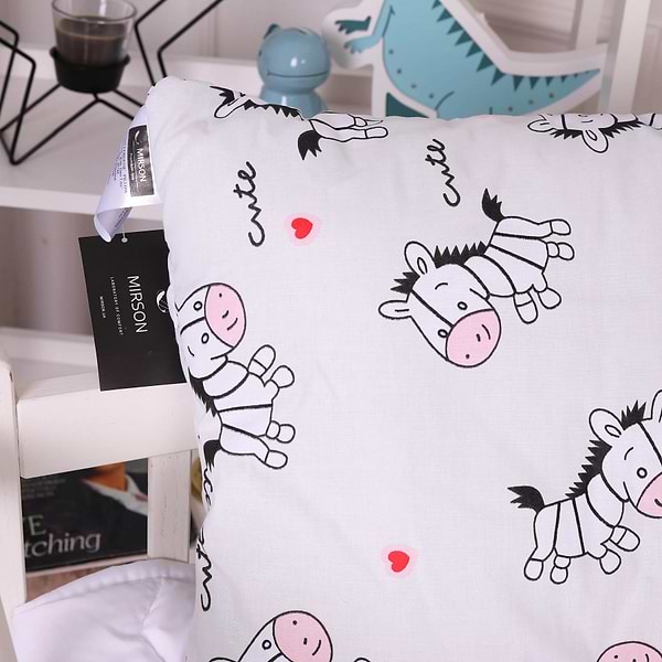 Фото - Подушка стандартна MirSon Kids Time 20-0040 Cute white zebra EcoSilk 50х70 см (2200009669330)