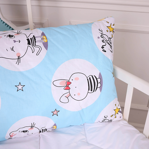 Фото - Подушка стандартная MirSon Kids Time 20-0044 Cats and bunnies EcoSilk 50х70 см (2200009669453)