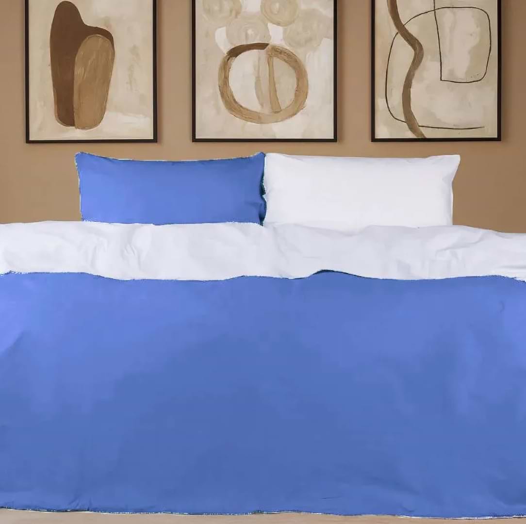 Комплект постельного белья MirSon King Size Бязь Pablo Blue (11-2107+19-4150) 220х240 (2200001172449)