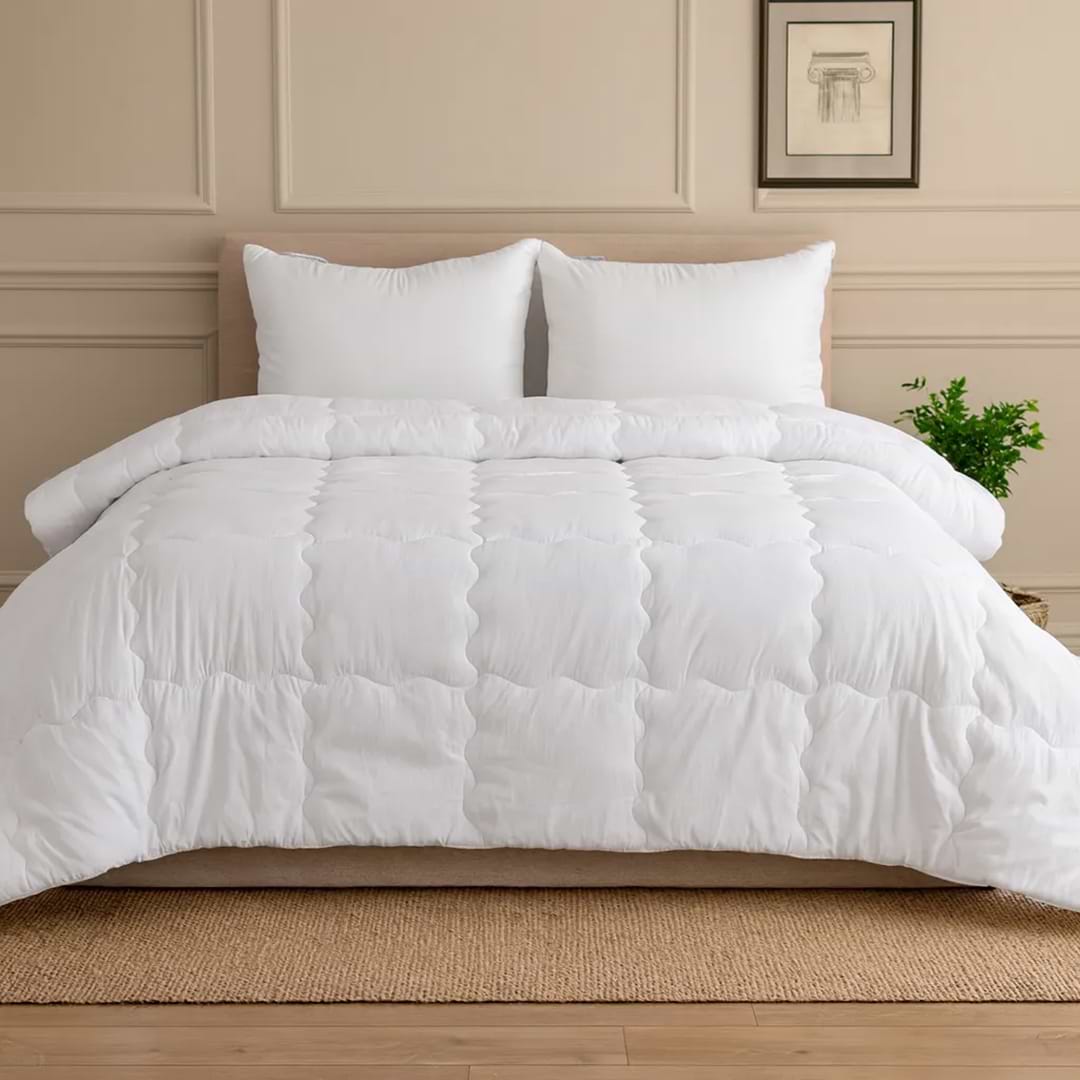 Ковдра зимова двоспальна євро MirSon Mikrosatin Gold Woolen Hand Made 169 220x240 см (2200000460486)