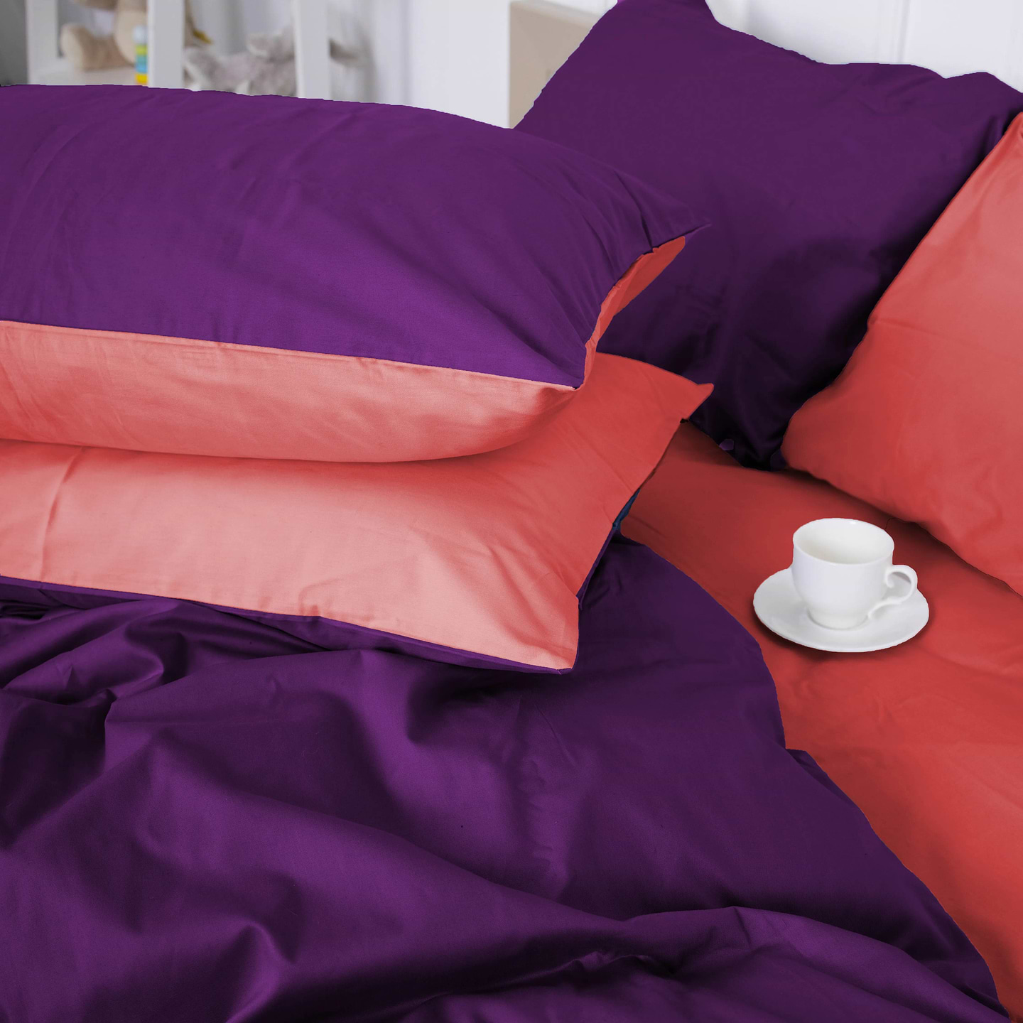 Комплект постільної білизни MirSon Сатин Pion 0132+3220 200х220 см (2200000688729)