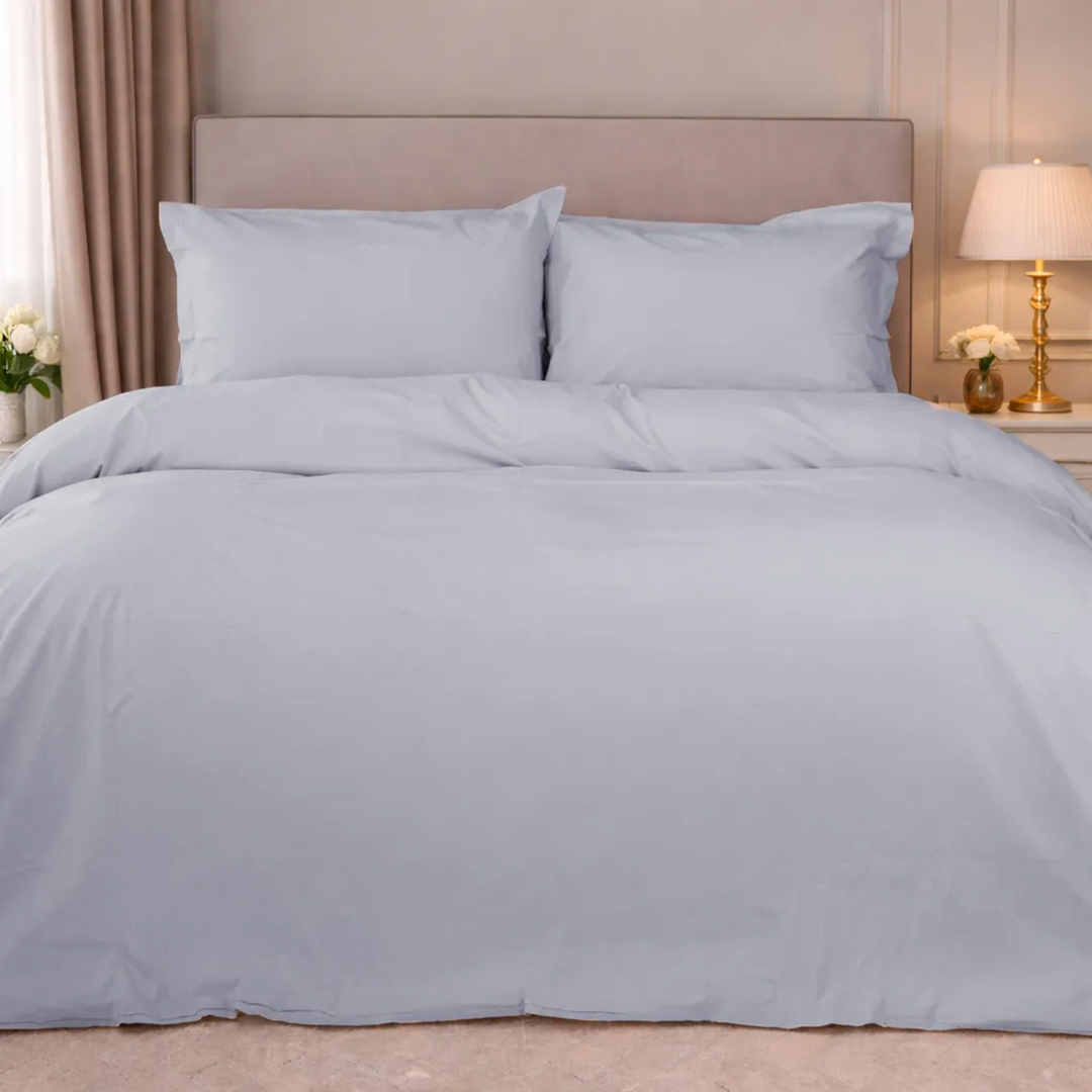 Комплект постільної білизни MirSon Poplin Line 054 Light Gray 143 x 210 см (2200006278771)