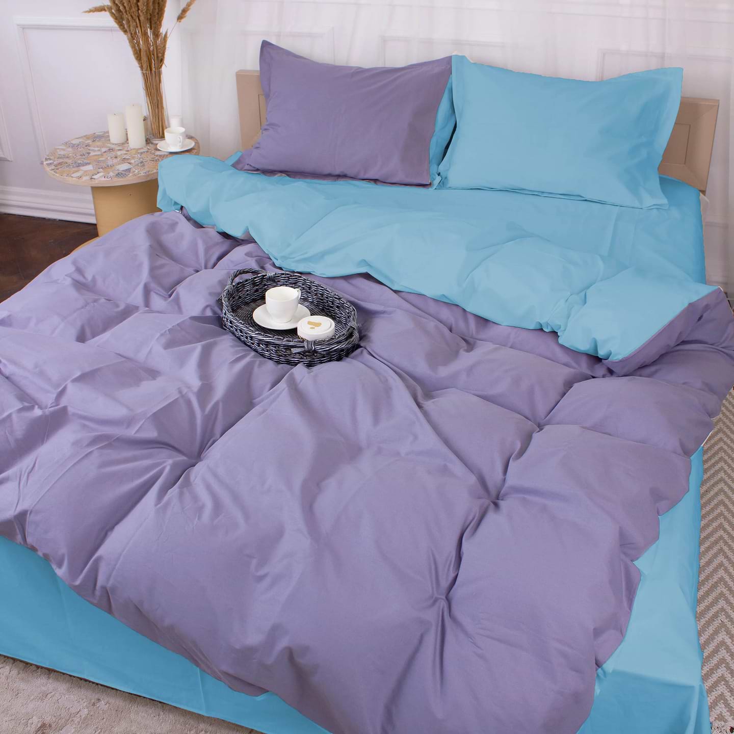 Комплект постільної білизни MirSon Poplin Line 067 + 056 Kevin 143 x 210 см (2200006287025)