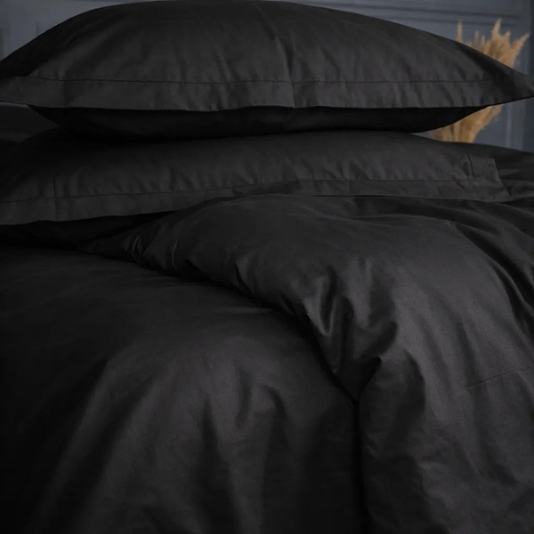 Фото - Комплект постельного белья детский MirSon Poplin Line 099 Black 110 x 140 см (2200006277378)