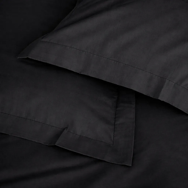 Фото - Комплект постільної білизни MirSon Poplin Line 099 Black 2 x 143 x 210 см (2200006279815)