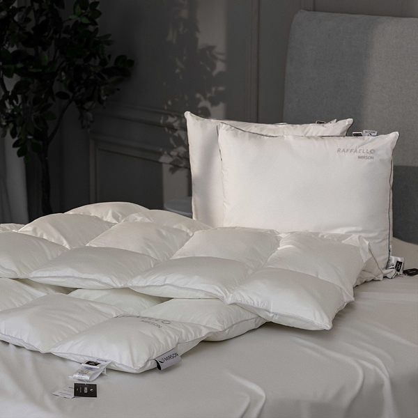 Фото - Одеяло демисезонное полуторное MirSon пуховое Raffaello 051 140x205 см (2200000003911)