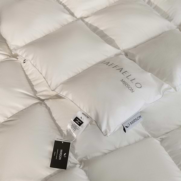 Фото - Одеяло зимнее двуспальное евро MirSon пуховое Raffaello 053 220x240 см (2200000018540_220_240)