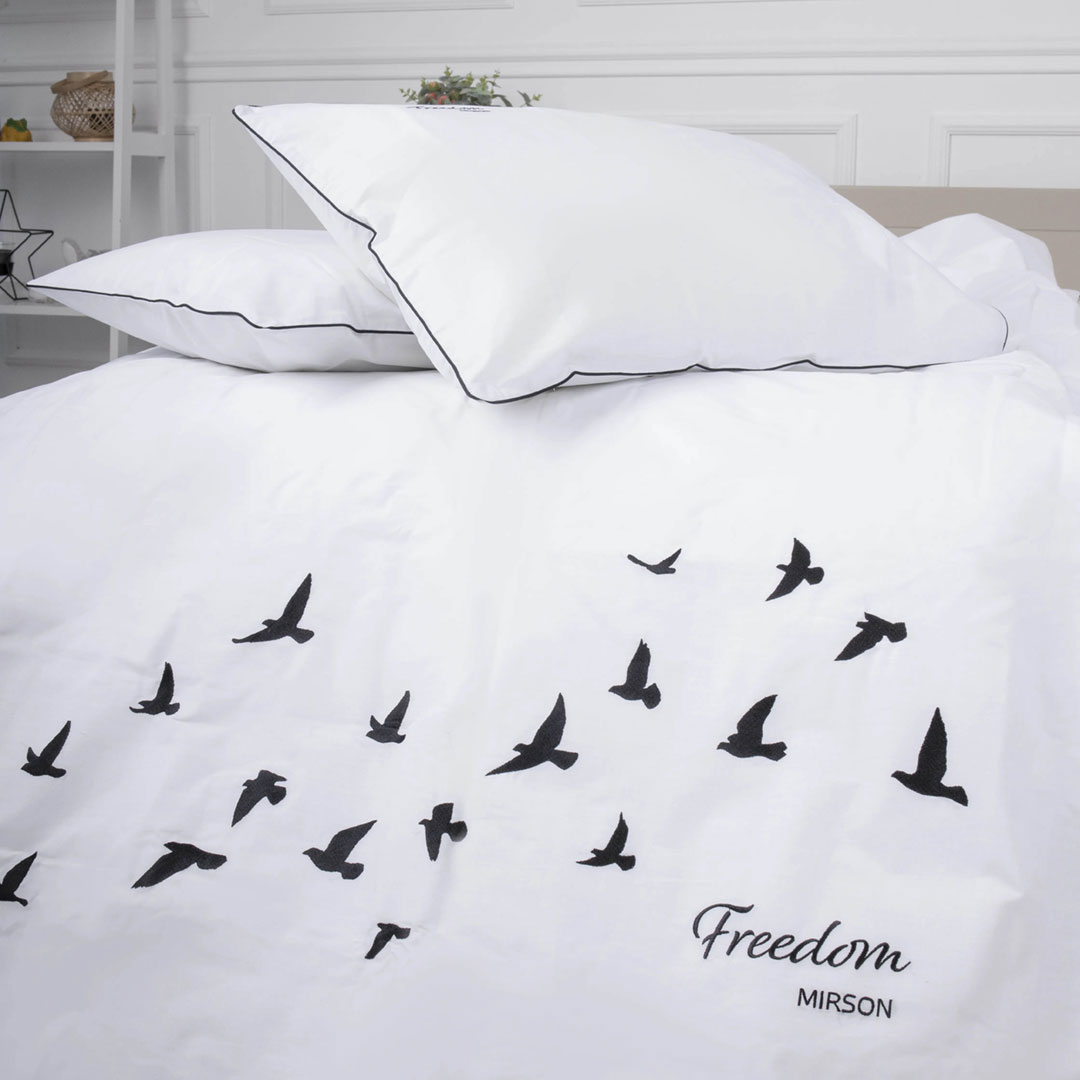 Комплект постільної білизни дитячий MirSon Ranforce Elite 11-2107 White Freedom 110х140 (2200008700423)