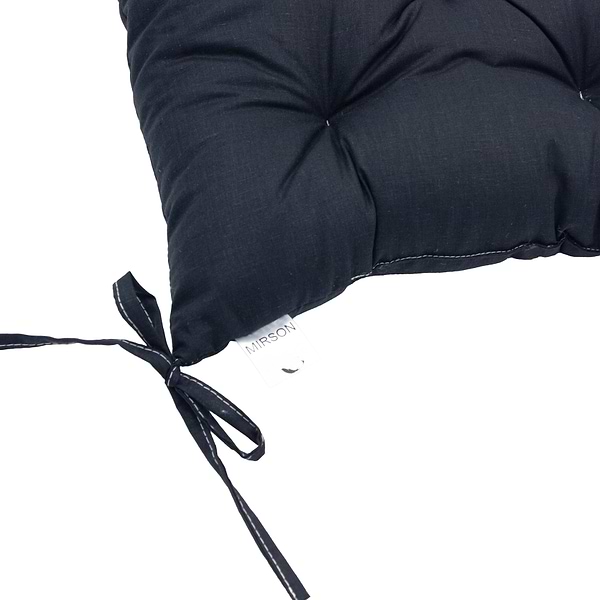 Фото - Подушка для стільця MirSon Ranforce Elite 16-9000 Black Stone 50х50 см (2200006276098)