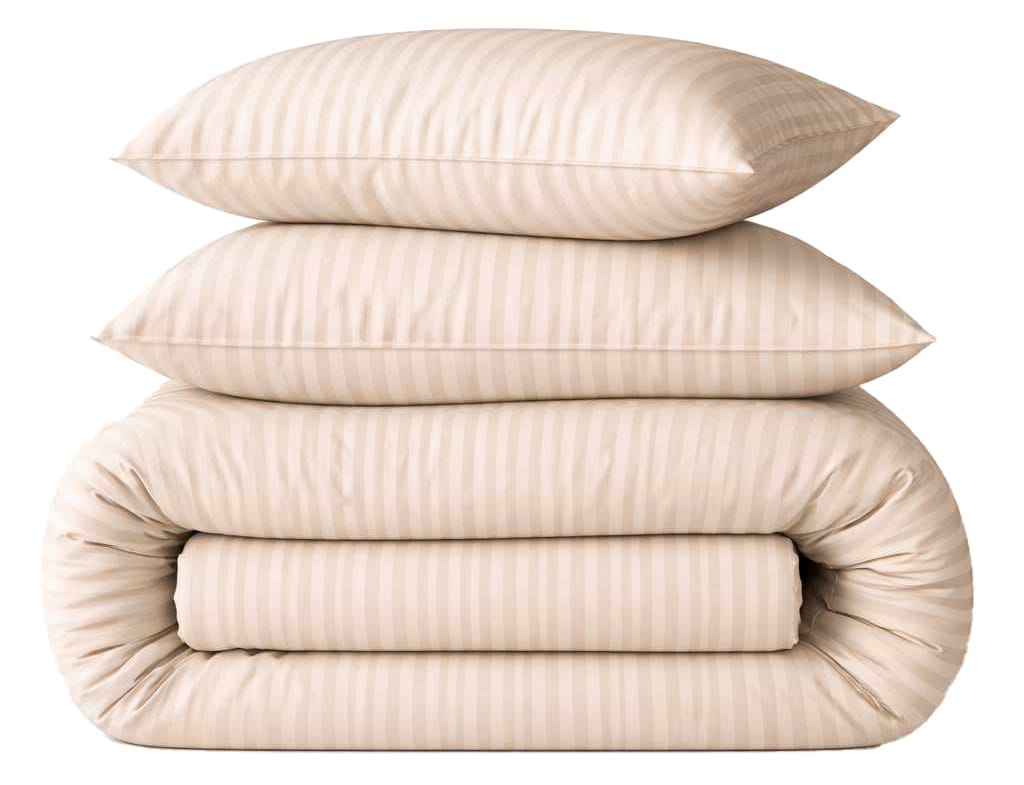 Комплект постільної білизни MirSon 200 x 220 Ranforce Elite 17-0604 Stripe Yellow Ранфорс (2200008052614)