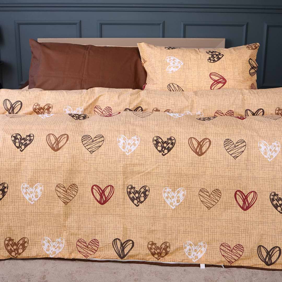 Комплект постільної білизни дитячий MirSon Ranforce Elite 17-0705 Toffee Hearts 110х140 (2200010619935)