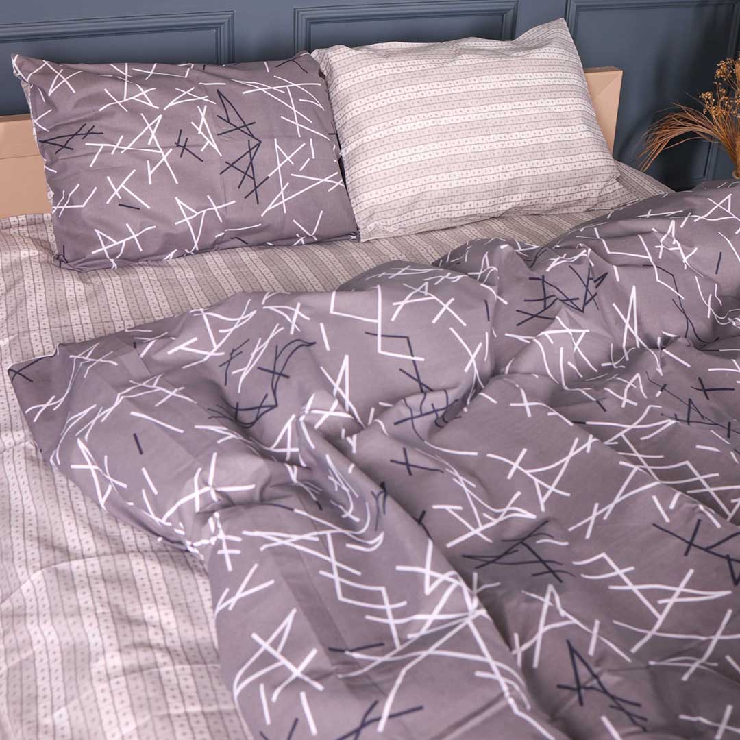 Комплект постільної білизни дитячий MirSon Ranforce Elite 17-0906 Scandi Lines 110х140 (2200012434314)