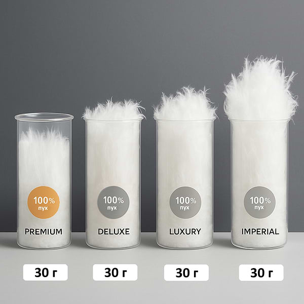 Фото - Одеяло зимнее полуторное MirSon пуховое Royal Pearl 036 155x215 см (2200000003782)