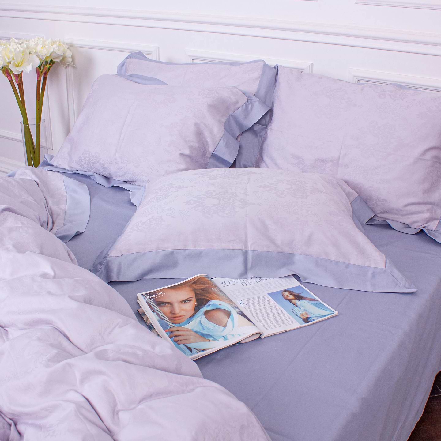 Комплект постільної білизни MirSon Satin Great stone 143х210х2 (2200005395127)