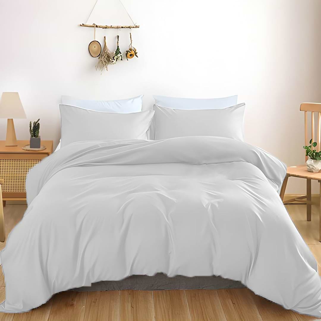 Комплект постельного белья детский MirSon Satin Light Pro 10-001 Snow White 110х140 (2200010168921)