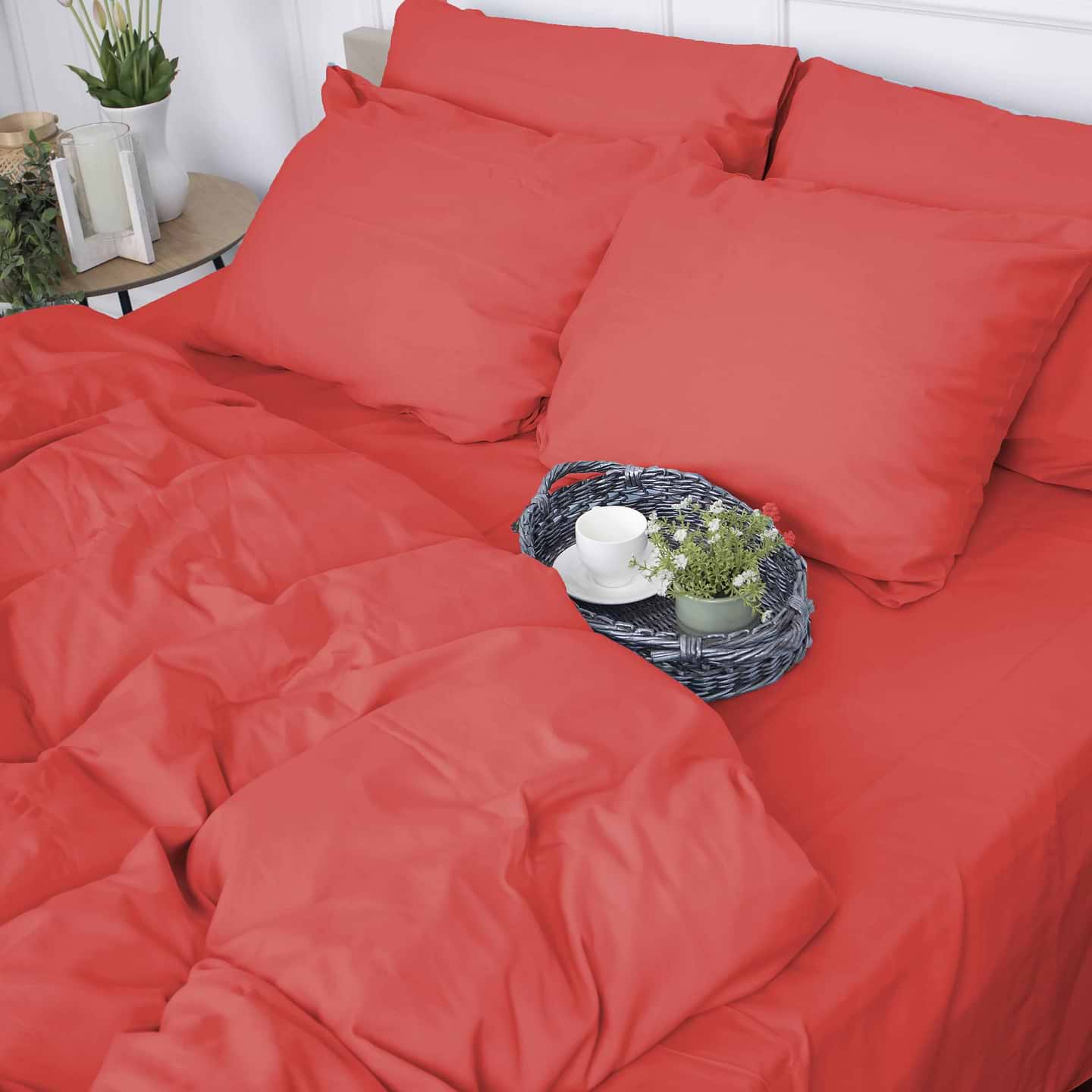 Комплект постільної білизни MirSon Сатин Silvia 0132 200х220 см (2200000671592)