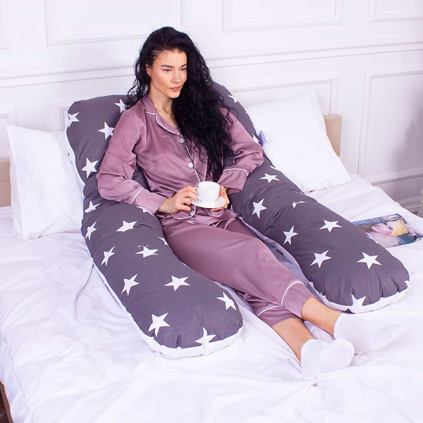 Фото - Подушка для будущих мам MirSon U-образная № 8010 Naturale Line Print Berto (2200006178293)