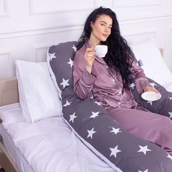 Фото - Подушка для будущих мам MirSon U-образная № 8010 Naturale Line Print Berto (2200006178293)