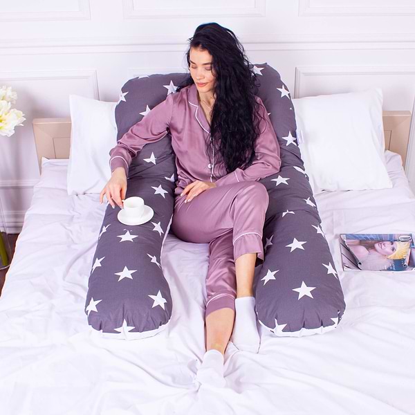 Фото - Подушка для будущих мам MirSon U-образная № 8010 Naturale Line Print Berto (2200006178293)