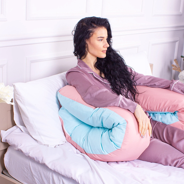 Фото - Подушка для будущих мам MirSon U-образная № 8016 Eco Line Dusty Rose (2200006178415)