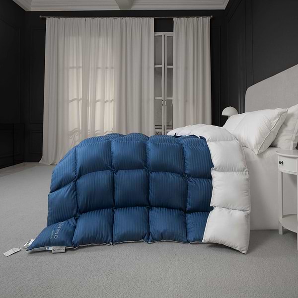 Фото - Ковдра демісезонна полуторна MirSon 
пухова Valentino 031 140х205 см (2200000003904)