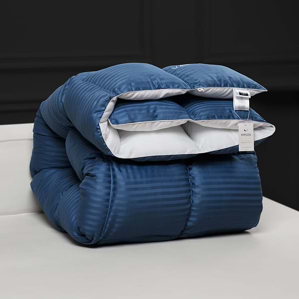 Фото - Ковдра демісезонна полуторна MirSon 
пухова Valentino 031 140х205 см (2200000003904)